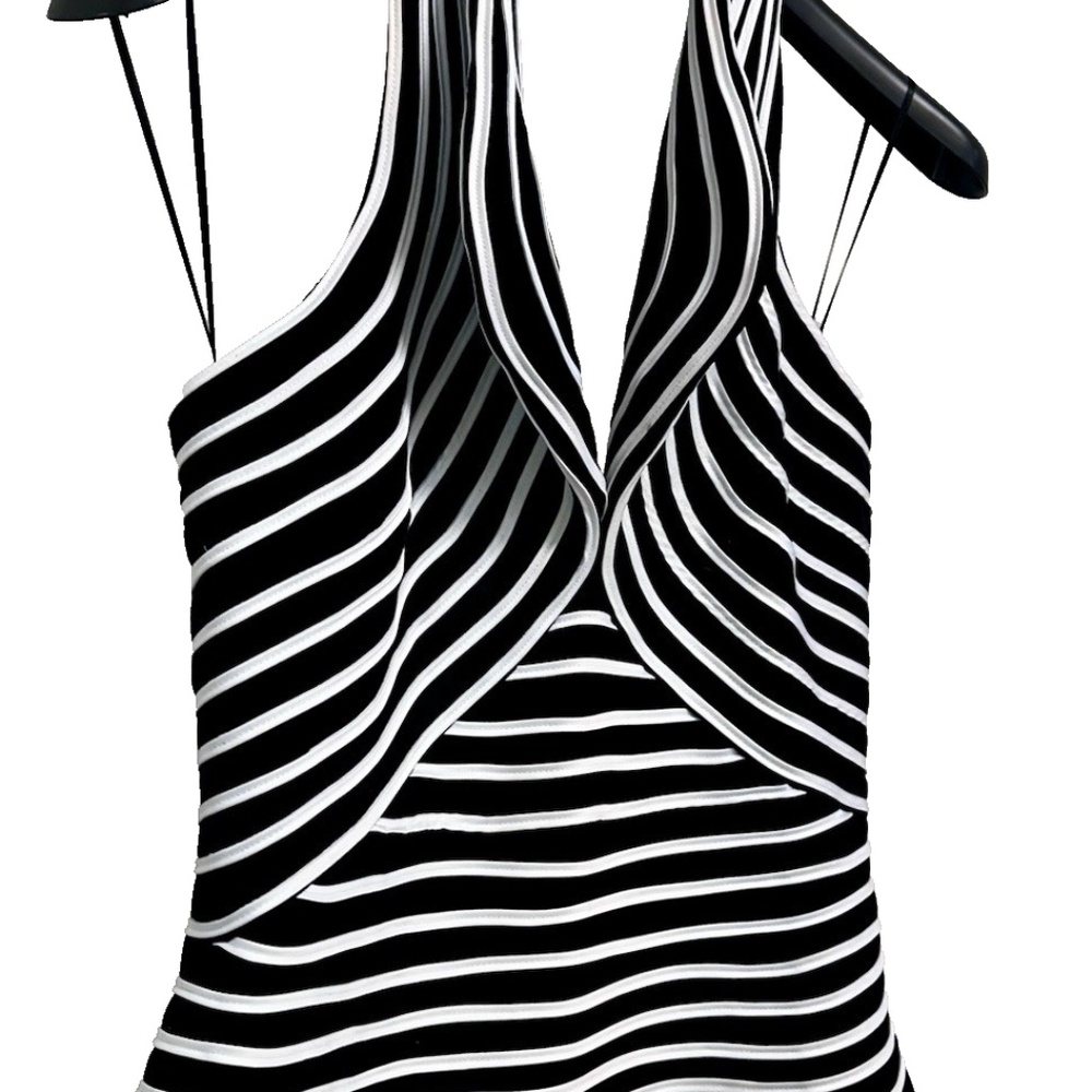 JS Signature Dressy Shirt White-Black Size 10